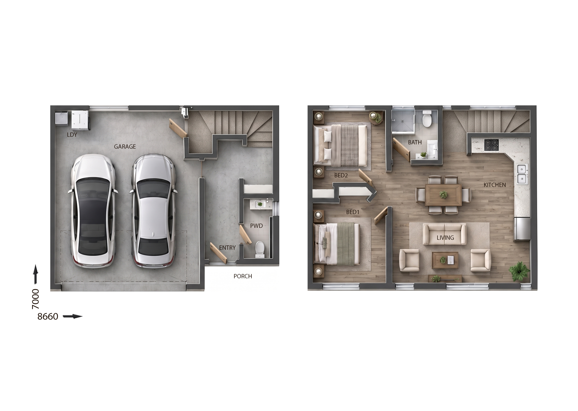 BTR0119 — 7 bedroom home floor plan by Dixon Homes
