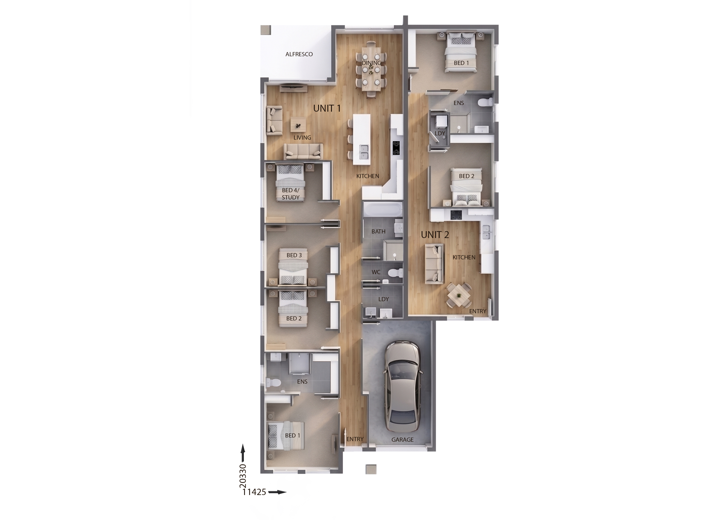 DC7139 — 6 bedroom home floor plan by Dixon Homes