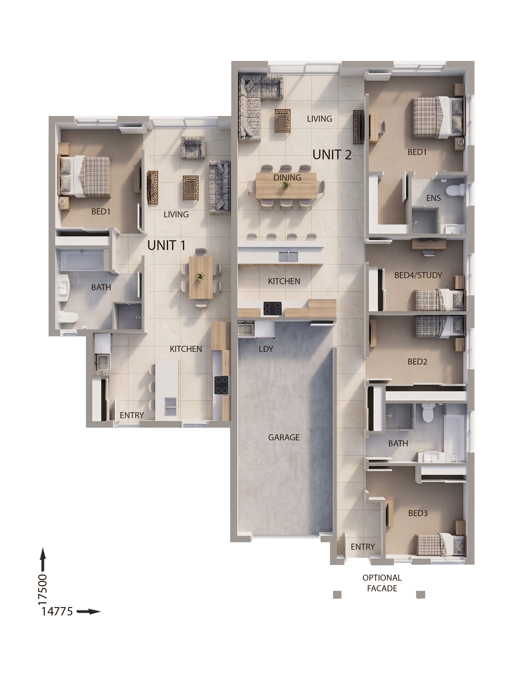 DC7138 — 5 bedroom home floor plan by Dixon Homes