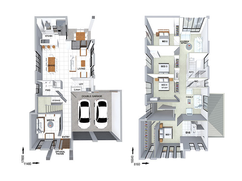FC0883 — 4 bedroom home floor plan by Dixon Homes